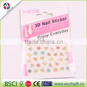 New Fashion 3d Gold Silver Nail Art Stickers Decals Hot Stamping Flower Nail Tips Decorating Tools thumbnail-4