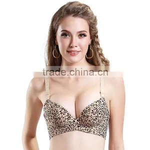 Classical Leopard South America One Piece Seamless Bra thumbnail-2