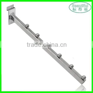 Wholesale Metal 6 Ball Waterfall Hook,Slatwall Waterfall Hook With Square Tube thumbnail-1