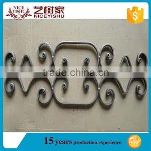 China Latest Wrought Iron Components Scroll Panels, Ornament Welding Fence Parts thumbnail-3