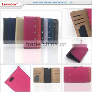 Denim pu Leather Metal Snapper Funky Mobile Cell Phone Case for Oppo R7s R831k Joy Plus thumbnail-3