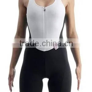 One-piece Woman Athletic Suit Cycling Bibshorts & Sleeveless Top for Summer thumbnail-1