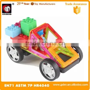 XINBIDA 2 in 1 Magical Magnet and Plastic Building Blocks Environmental Magnetic Toy thumbnail-1