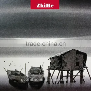 Wholesale Dropshipping Mordern Oil Painting on Canvas Boat Sailing Shadow Box Frames Wholesale in Home Decor thumbnail-4