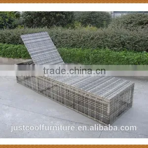 Wicker Sun Bed Lounge Rattan Garden Furniture thumbnail-1