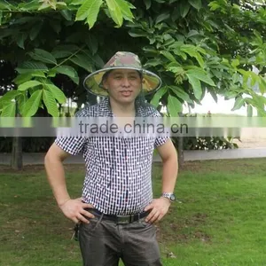 Long Lasting Round Insecticide Treated Army Mosquito Net Hat thumbnail-1