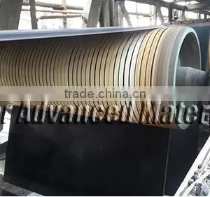 High Density Aluminium Oxide Ceramic Cylinder Liner, Ceramic Lagging on Pulley thumbnail-2