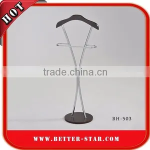 High Quality Portable Bedroom Clothes Rack Valet Stand for Clothes Hat Shelf thumbnail-1