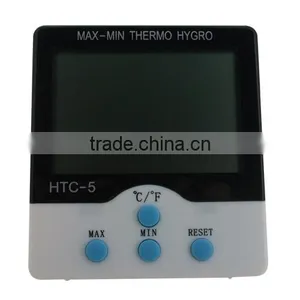 Temperature and Humidity Meter Clock HTC-5 thumbnail-3
