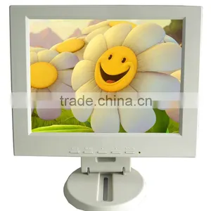 Black White Color Vga Hdmi Usb av tv Input 10inch Square Lcd tv thumbnail-3