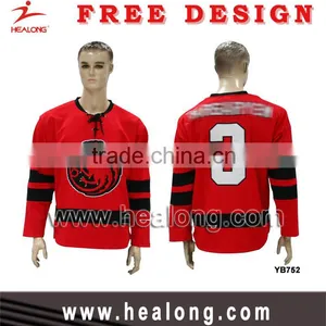 Mens Hot Custom Embroidery Logo Unique International Ice Hockey Jersey Shirt Wear thumbnail-2