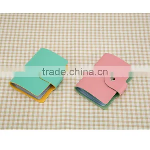 Fashion Business Credit Card Holder Bags PU Leather Strap Buckle Bank Card Bag thumbnail-2