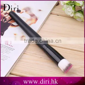 Professional Wood Angled Flat Top Foundation Blush Brush Liquid Cosmetic Makeup Brush thumbnail-1