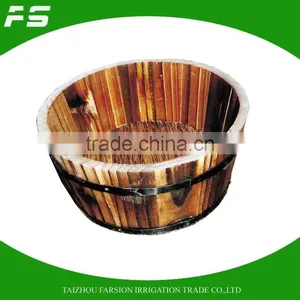 Natural Fir Wood Wholesale Handmade Flower Pots Wooden Serving Pots thumbnail-1