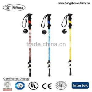 Lightweight EVA Handle Aluminum External Lock Trekking Pole thumbnail-1