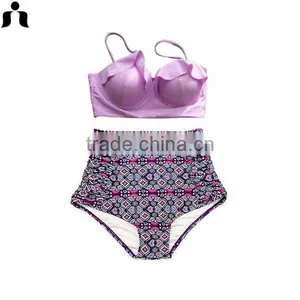 Hot Selling Latest Design Quality High Waist Swim Wear thumbnail-1