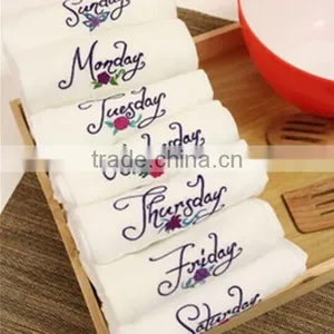 100% Cotton Table White Cloth Napkin Dinner Napkin thumbnail-2