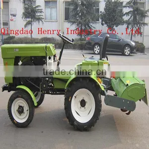 Electric Start Mini Tractor With Hydraulic Rotavator thumbnail-1
