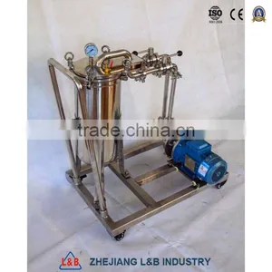 Stainless Steel Industrial Movable Filter Food Grade Single Bag Filter thumbnail-3