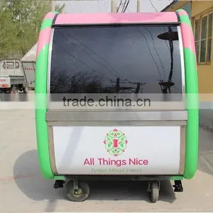 Mobile Hand Push Food Cart thumbnail-3