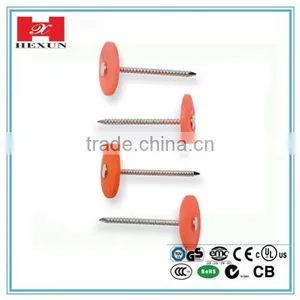 Most Popular Plastic Cap Ring Shank Roofing Nail thumbnail-1