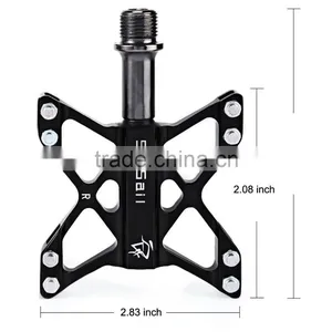 SETSAIL 068 Cycling Pedals Aluminum Skidproof Fixed Gear Profession Mountain Bike Downhill Pedals 3 Bearing Butterfly Shape thumbnail-4