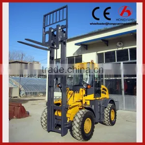 4WD Forklift Truck New Design Rough Terrain Forklift / Roller Wheel Forklift/forklift thumbnail-1