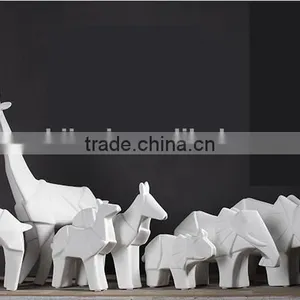 Home Decorative White Ceramic Animal Crafts thumbnail-1