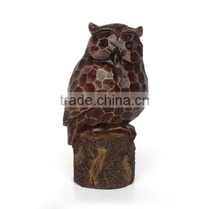 2015 Synthetic Wood Resin Statue With Owl Shape thumbnail-6
