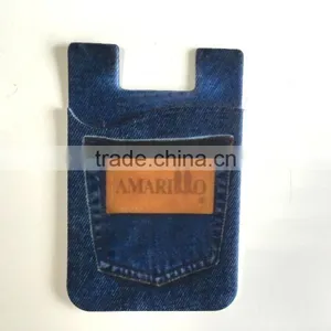 Hot Sale Cellphome Sticker Card Holder/silicone Adhesive Backed Card Holder thumbnail-3
