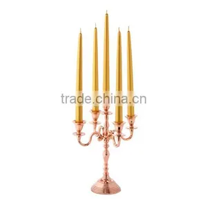 Tall Silver Candelabra for Wedding Centerpiece, Copper Candelabra for Wedding thumbnail-3