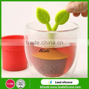 New Design Bonsai Shape Silicone Tea Infuser, Funny Silicone Tea Strainer/Infuser thumbnail-1