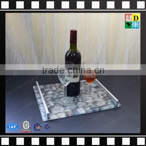 Custom Print Acrylic Lucite Tray PMMA Plastic Hotel Kettle Tray Wholesale Crystal Glass Fruit Tray From China Manufacturer thumbnail-3