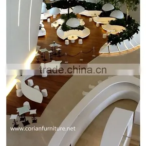Custom Sized Coiran Acrylic Solid Surface Hotel Lobby Furniture thumbnail-1