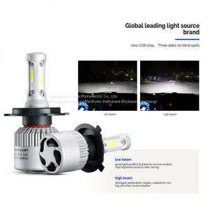 Car Ligthing Cob s2 Led Headlmp s2 h4 Cob Led Car Headlight High/low 72w 8000lm 2.5a Led Car Headlight thumbnail-3