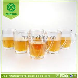 Glass Beer Cup With Handle Mini Beer Mug Glass Tea Cup Mug thumbnail-1
