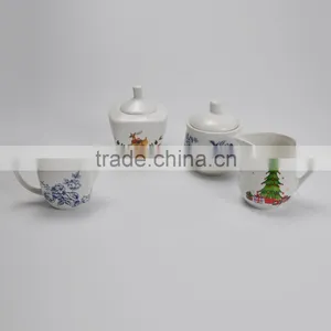 High Quality Sugar Pot and Milk Pot With Customized Printing,promotional Christmas Items thumbnail-1