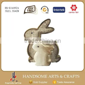Outdoor Garden Decoration Lively Animal Sculpture Resin Rabbit Giftware thumbnail-1