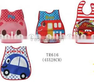 Cute Waterproof Bib Covers Custom Logo PEVA Baby Bibs thumbnail-1