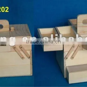Wooden Sewing Box thumbnail-1