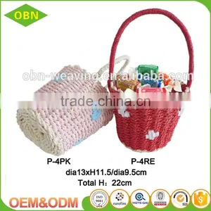 Wholesale Best Quality Custom Durable Mini Paper Rope Easter Basket Holiday Craft Basket thumbnail-1