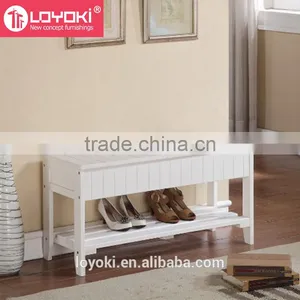 Entryways Solid Wooden Shoe Bench Shoe Rack With Storage thumbnail-1
