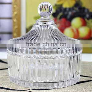 Candle Holder Decor Glass Candy Jar thumbnail-4