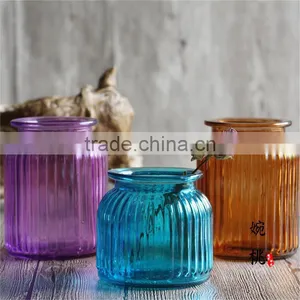 Clear Glass Vase Lanterns for Wedding Centerpieces thumbnail-3