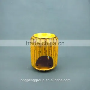 Home Decorative Table Top Ceramic Tealight Candle Holders With Distressed Finish thumbnail-2