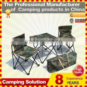Camouflage Polyester Folding Camping Chair ( 2 Chairs With 1 Table ) thumbnail-1