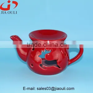 Good Sales Cheap Ceramic Teapot Shape Oil Warmers, Oil Burner Aroma thumbnail-1