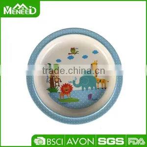 Zoo Design Interesting Melamine Dining Platter With White Dot, Full Printing 21.5cm Baby Plate thumbnail-1