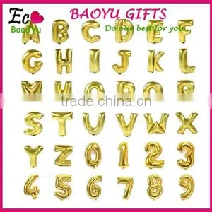 16 Inch Foil Letter Number Foil Balloons Birthday /Wedding Party Decorative Foil Balloons thumbnail-1