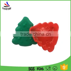 Novelty Green Christmas Tree Shape Eco-Friendly Cake Decorating Tools Silicone Baking Molds thumbnail-4